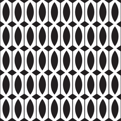 Seamless vintage abstract geometric decorative curve pattern