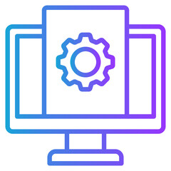 Software gradient color icon