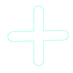 Obraz premium White Plus Sign 