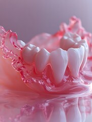 89. Dentist carefully inserting filling material