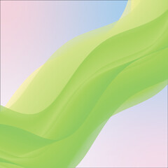 abstract green wave background
