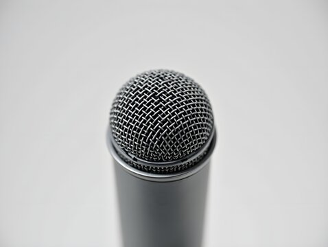 a microphone with a microphone on top of it