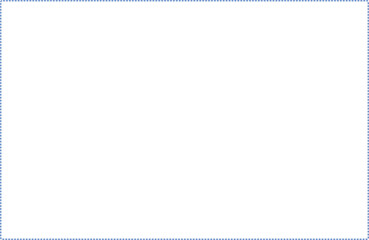 シンプルな枠線のベクターパーツ。ブルーの上品な点線