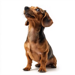 Adorable Golden Dachshund Puppy Portrait. Loyal Playful Companion for Dog Lovers