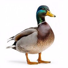 Obraz premium Colorful Male Mallard Duck in Natural Wetland Habitat. Captivating Wildlife & Nature Photography