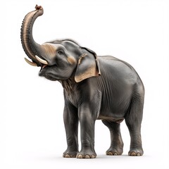 Obraz premium Giant Elephant in Natural Habitat. Majestic Wildlife of Africa & Asia