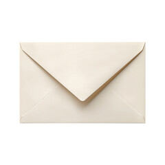Blank Cream Envelope on Green Background -