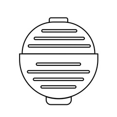 Simple Line Art Drawing of a Miso Soup Bowl Clean Cutlery Illustration Japanese Cutlery 