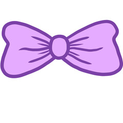 purple ribbon bow