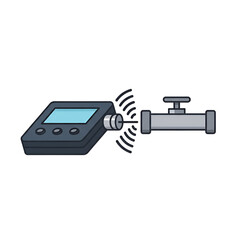 Digital Flow Meter Illustration