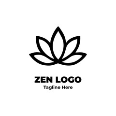 Zen logo, peaceful ink brush, minimalist enso circle, calm balance icon, spiritual design for branding logo, holistic theme, and lifestyle identity