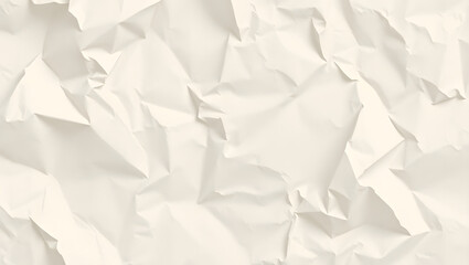 Obraz premium Abstract Wrinkled Paper Texture Cream, White, and Off-White Background