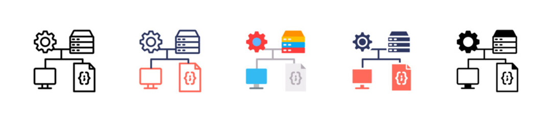 Data Storage Devices multiple icon