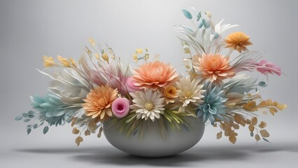 view of d abstract flower arrangement