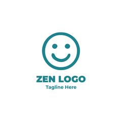 Zen logo, enso stroke, brush ring icon, calm balance symbol, spiritual minimal design for clean branding, yoga space, therapy house, and meditation app