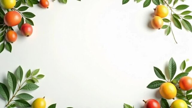 frame made of fresh vegetables