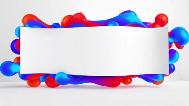 Frame with colourful ballons