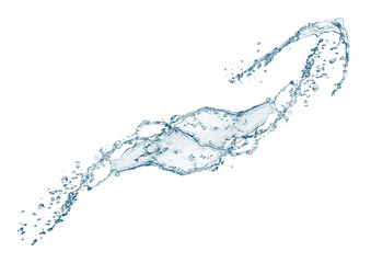 抽象的な青い水しぶき