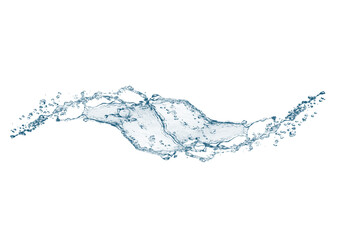 抽象的な青い水しぶき