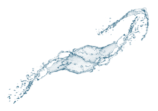 抽象的な青い水しぶき - Powered by Adobe