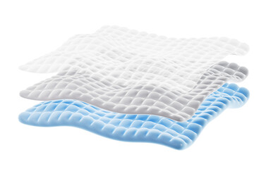 Comfortable and soft mattress background, 3d rendering.