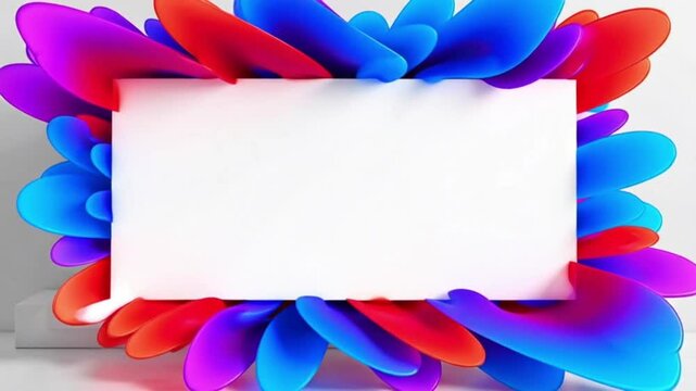 Frame with colourful ballons