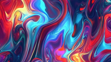 Energetic abstract patterns in vivid display