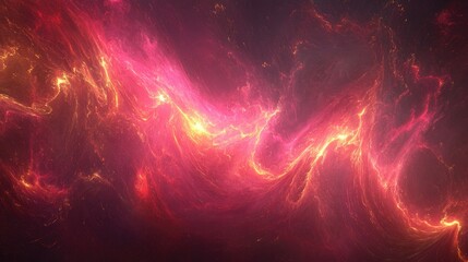 Ethereal glow emanating from abstract shapes