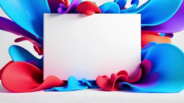 Frame with colourful ballons