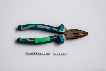 Combination Pliers on White Background with name