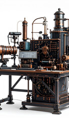 steam locomotive in the factory