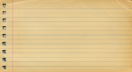 Yellow Lined Notebook Paper Background