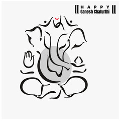 Lord Ganesha Vector image, Shree Ganesh ji, Hindu Lord Ganesha artwork, Ganesh Chaturthi festival of India, Lord Ganesha, Abstract, isolated, Religion, hindu, lord ganesha, 