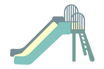 シンプルなすべり台のイラスト素材