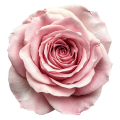 Exquisite close-up capturing the delicate beauty of a single, pink rose blossom