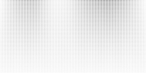 Black polka dots seamless pattern on white background. Halftone minimalist abstract modern arts dot
