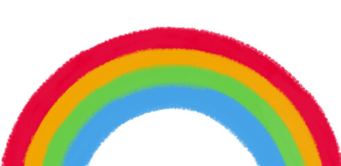 Obraz premium Doodle rainbow with colorful chalk