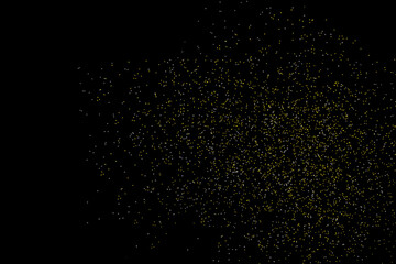 金のパーティクル入り背景　ブラック