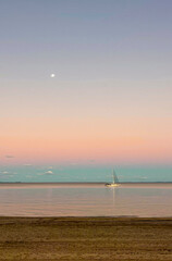 The Sailing Boat and the Moon