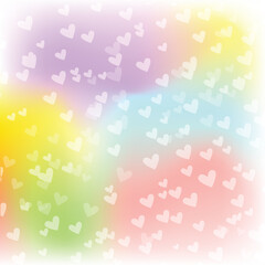 bokeh love heart vector 2