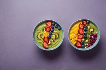 Nutritious and Delicious Acai, Green, and Fruit Bowls