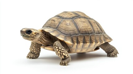 Obraz premium Tortoise on white background