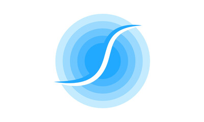 Abstract letter S Wave logo