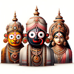 Lord Jagannath Rath Yatra festival Odisha puri India Traditional culture background