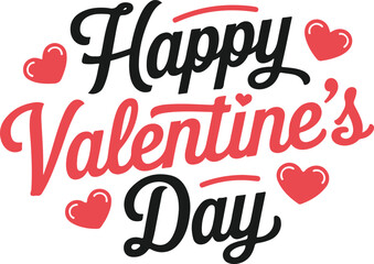 Happy Valentine Day Sale Greeting Card with Love and Heart Design