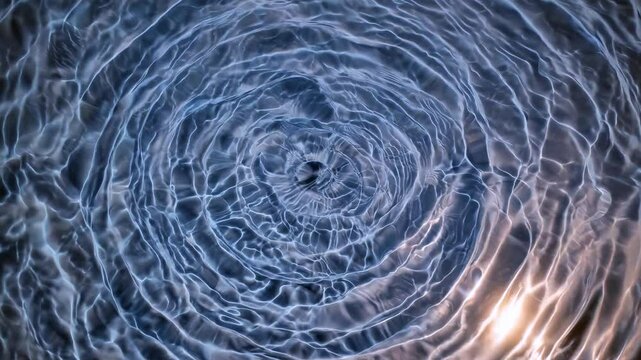 Mesmerizing ripple patterns on water surface with dynamic light reflections