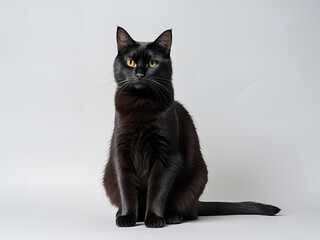 座る黒猫[GenerativeAI]