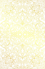 Carpet pattern, seamless gold pattern, ethnic tribes