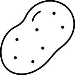 potato icon vector illustration