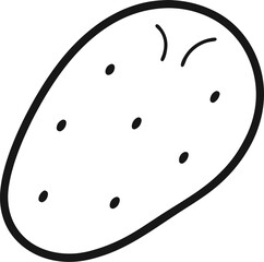 potato icon vector illustration